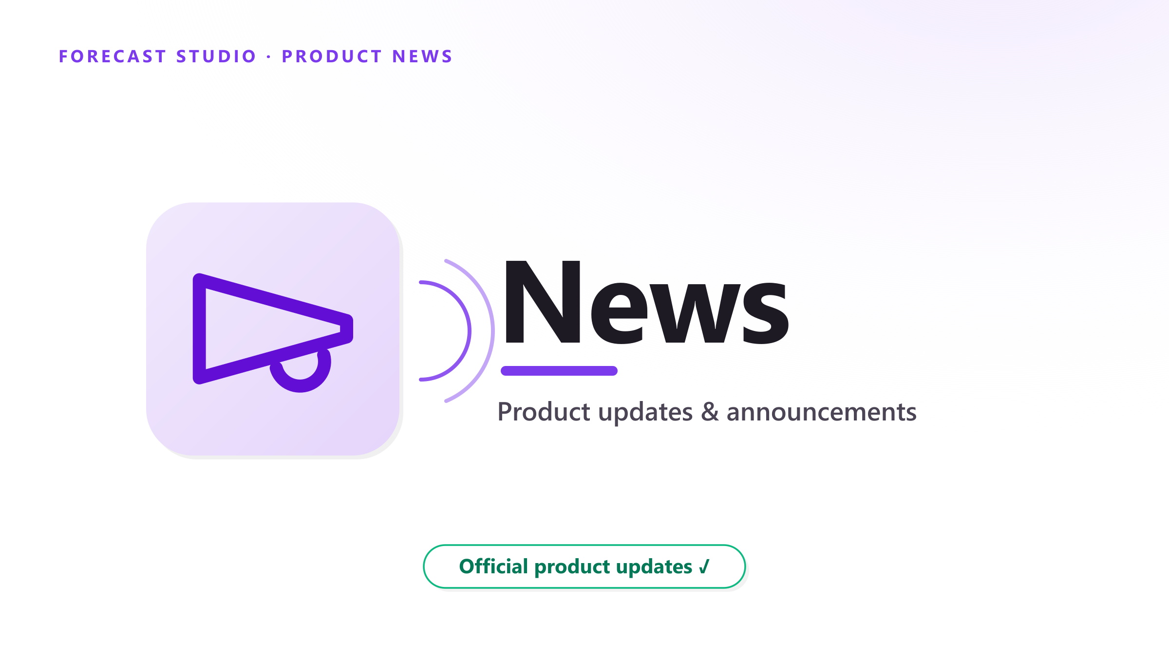 Forecast Studio now has an API — everything the app does, now programmable