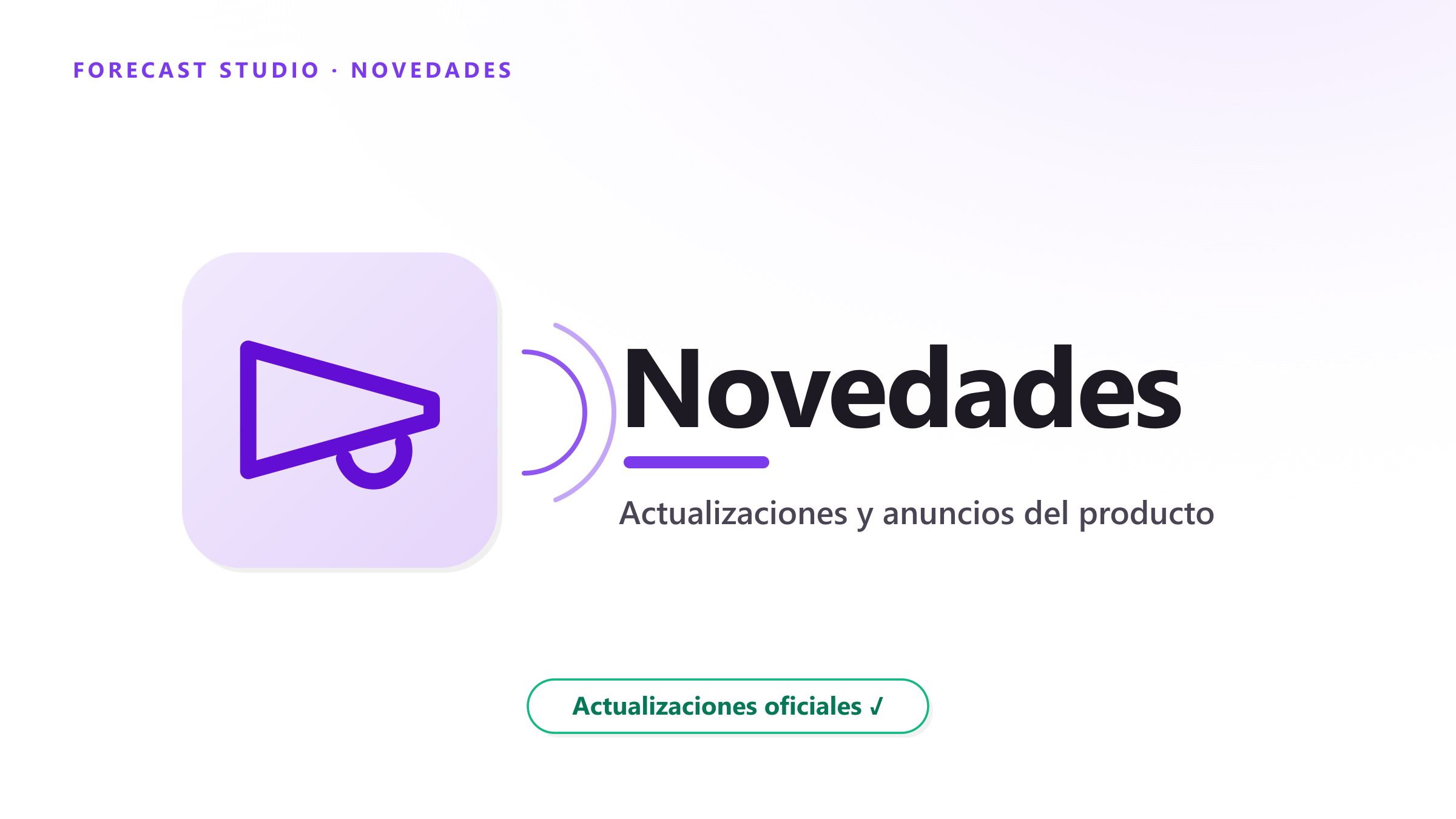 Forecast Studio ya tiene API — todo lo que hace la app, ahora programable